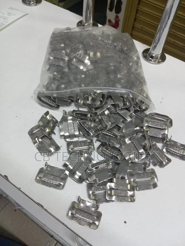 Fastening Steel Strap Buckles FTTH FTTB 100pcs