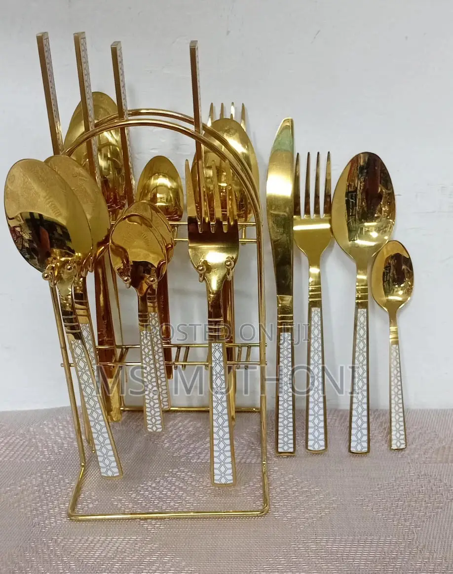 Gold 24 Pieces Cutlery Set 