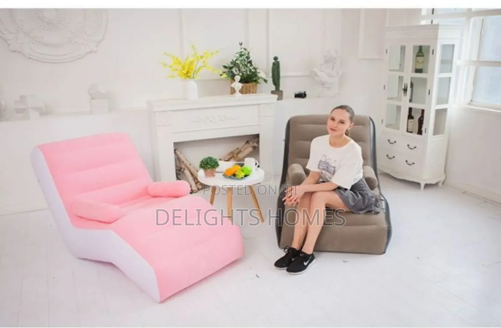 Inflatable Seat With Armrest / Lazy Sofa(Pa)