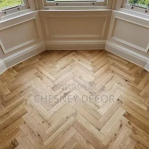 Cozy Living Room- Herringbone Floor