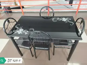 Executive Glass 4 Sitter Dinning Table