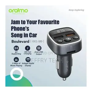 Oraimo 18W Super Fast Dual Car Modulator Adapter OCD-32D