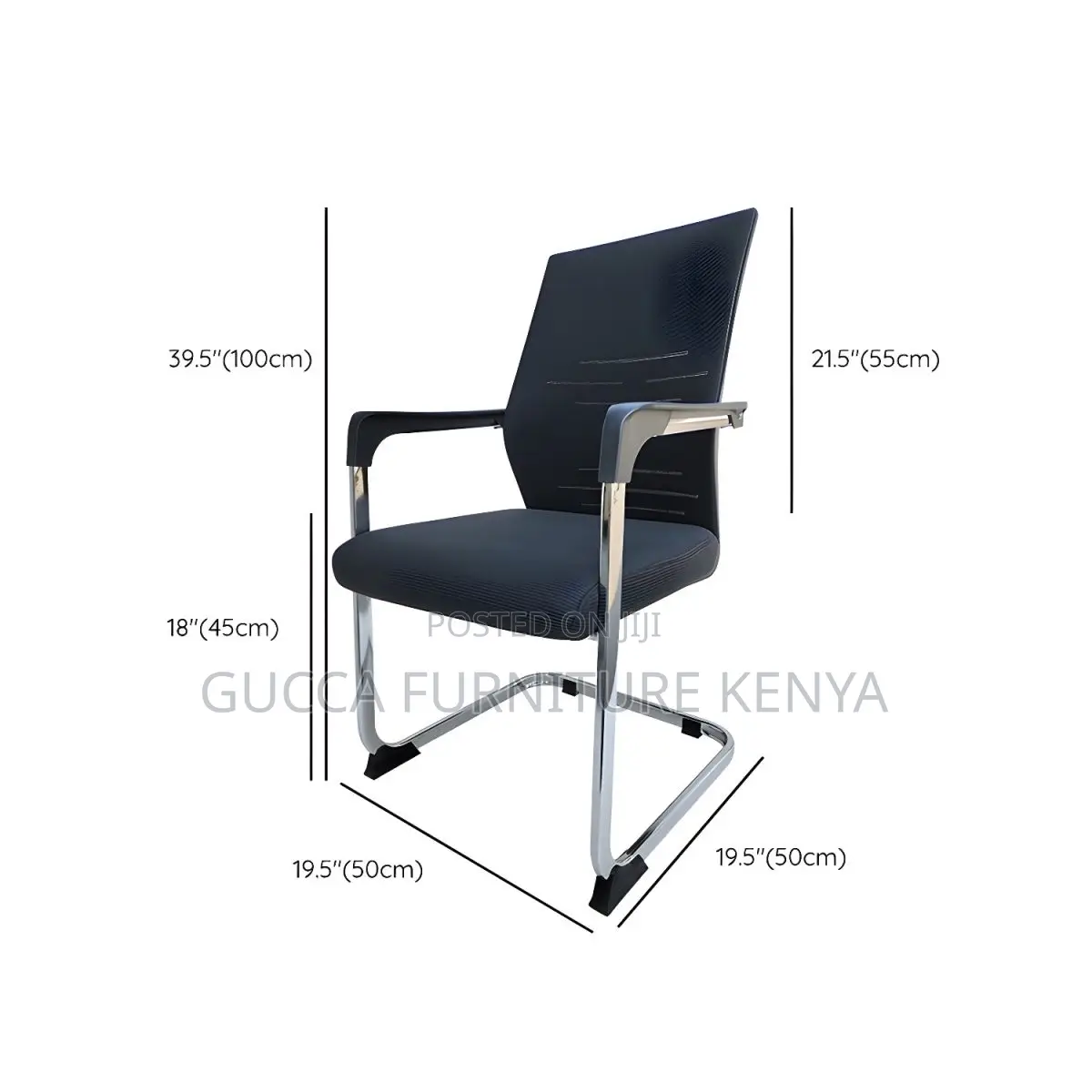Office Chairs: High Back Strong Fixed Quest Waiting Chair