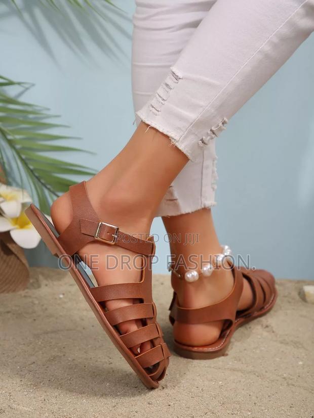 Ladies Leather Gladiatar Sandals - thumbnail 3