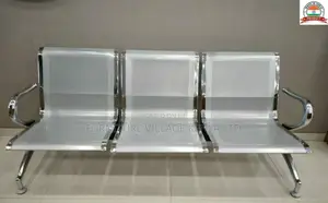 Reception Chairs; Mild Steel Hospital Bench, Polished