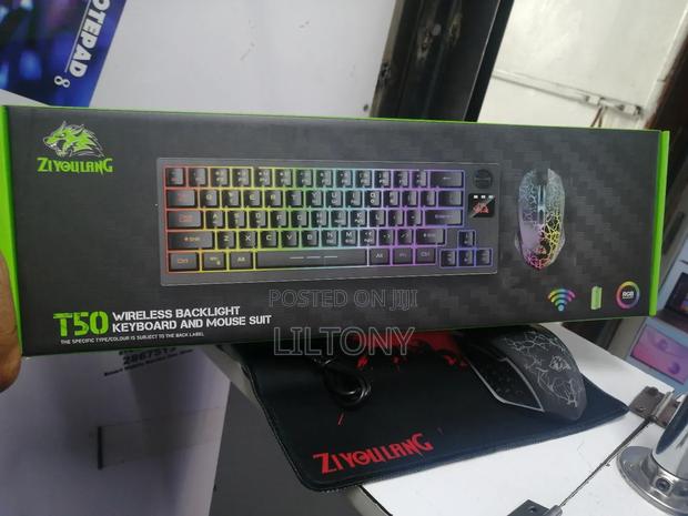 Wireless Backlit Rechargeable Keyboard +Mouse - thumbnail 2