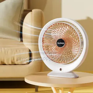 Table Fan Portable Rechargeable Desk Fan Rose Gold/White