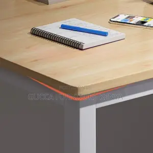Clerical Desking:120cm Steel Frame Wooden Top Desk for Work