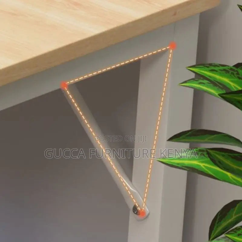 Clerical Desking:120cm Steel Frame Wooden Top Desk for Work