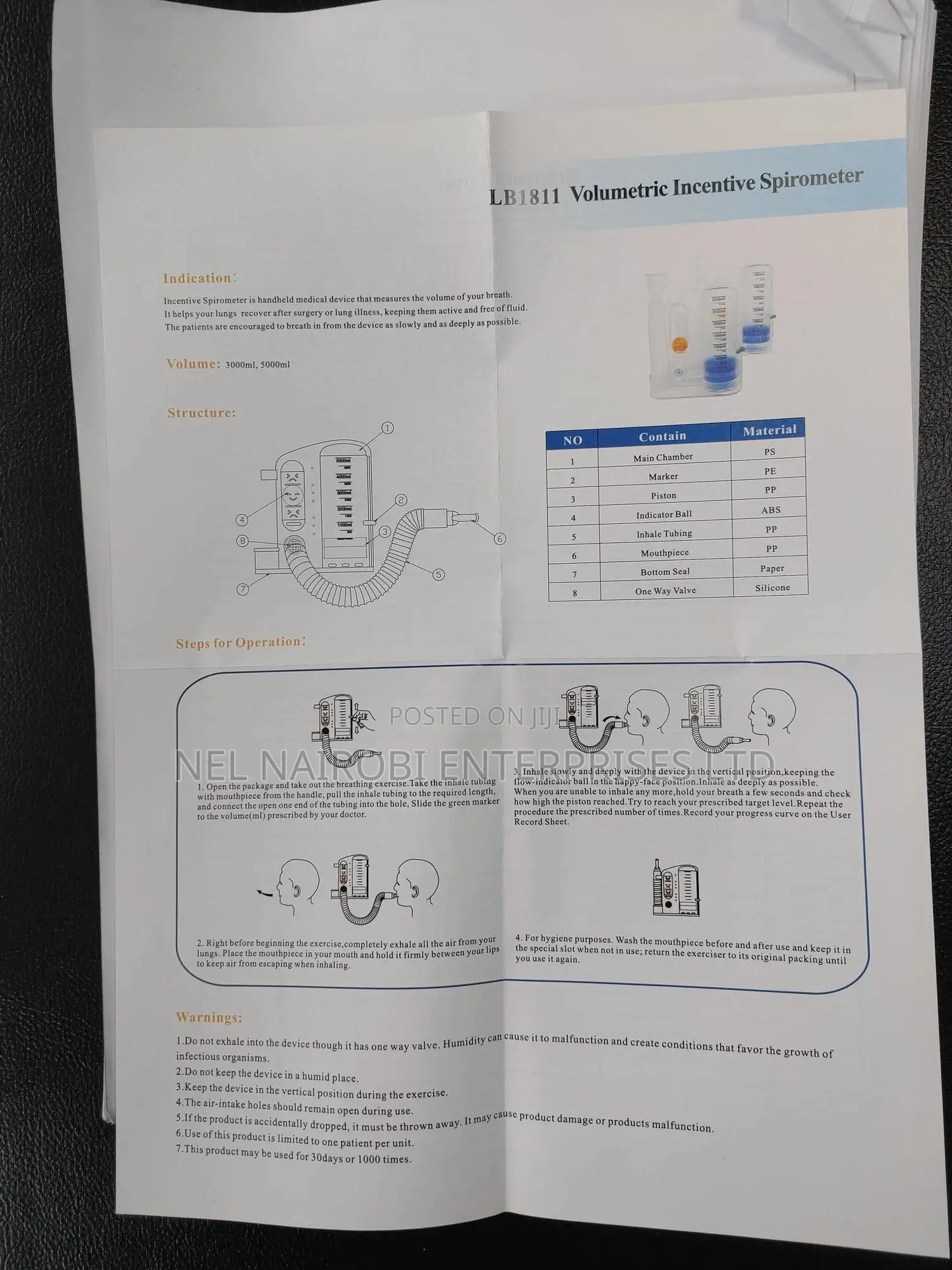 Single Ball Spirometer (MP-AJ03)