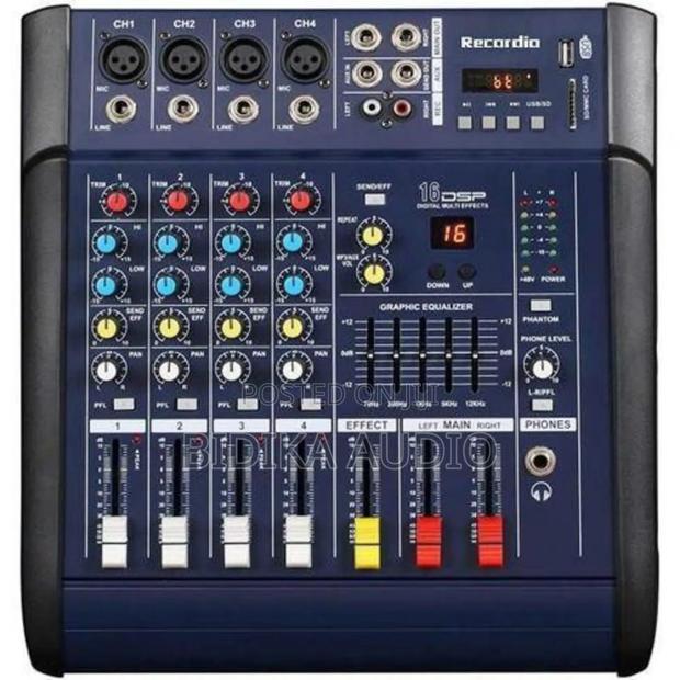 User-Friendly 4-Channel Powered Mixer - main view