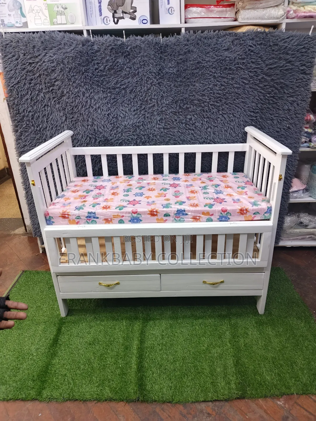 Baby Cot *Brown Baby Cot Alone