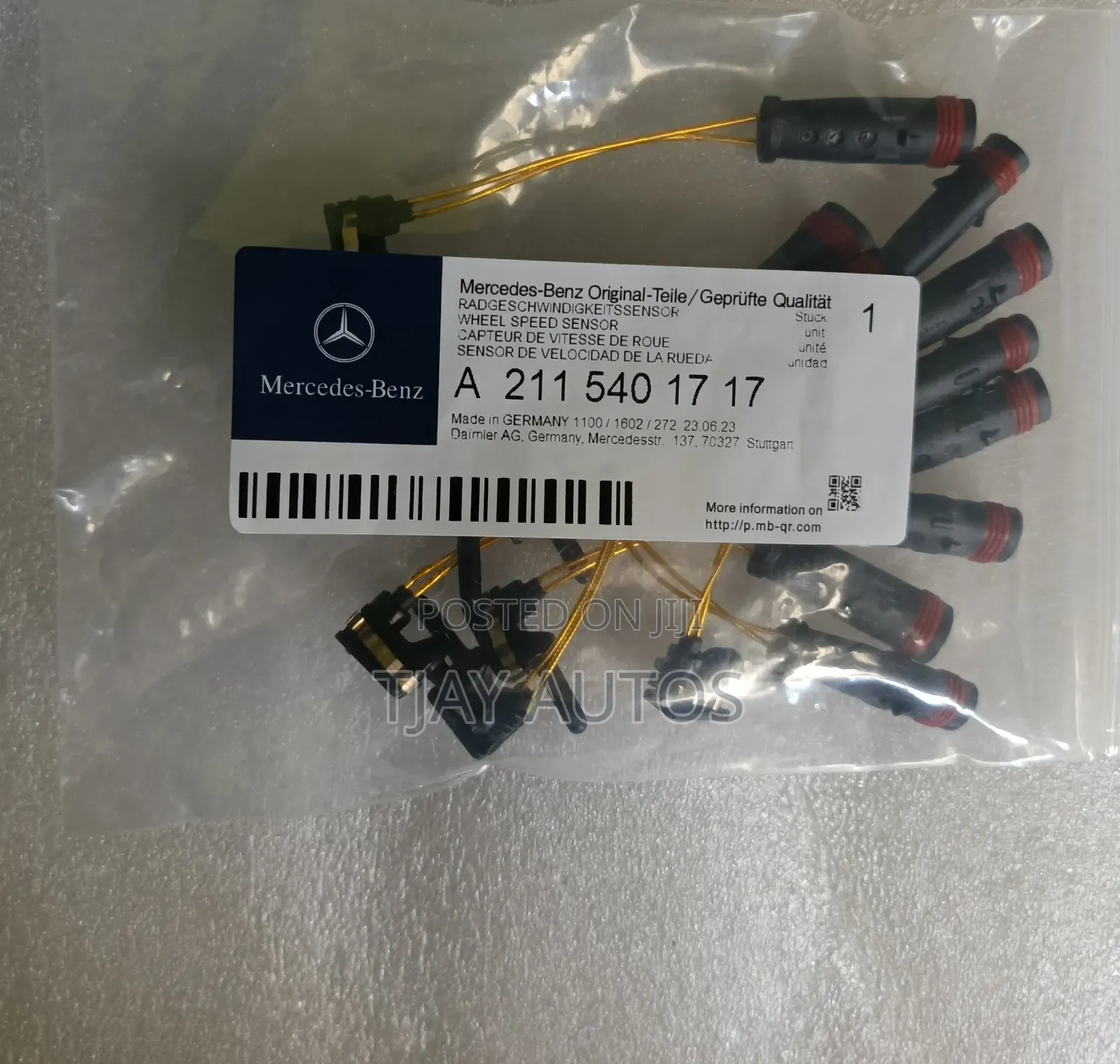 Genuine Mercedes Front Rear Brake Pad Wear Sensor 