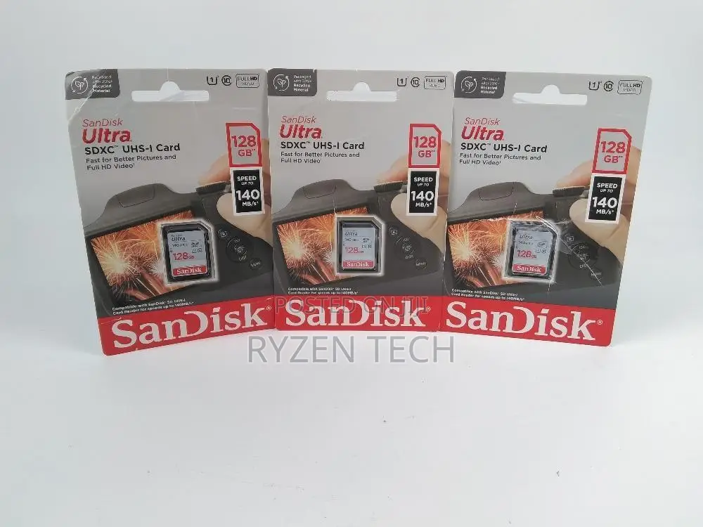 Sandisk Ultra SDHC Uhs-I Card Up to 140mb/S - 128gb