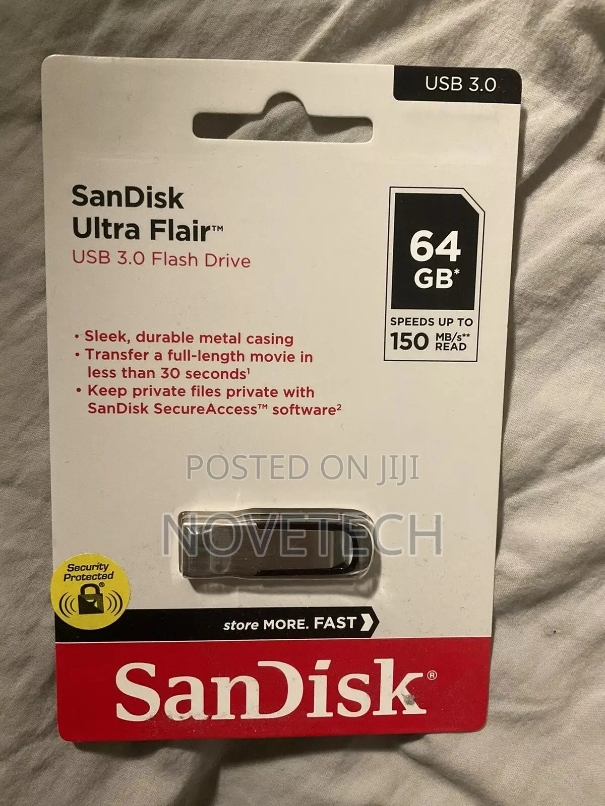 Sandisk Ultra Flair USB Stick 64GB 150mb/S USB 3.0 New