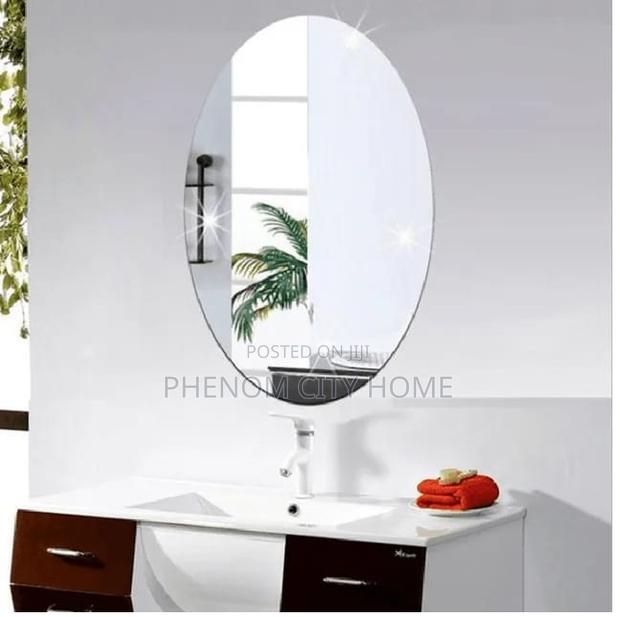 Oval Shaped Peel and Stick Decor/Dressing Mirror Available