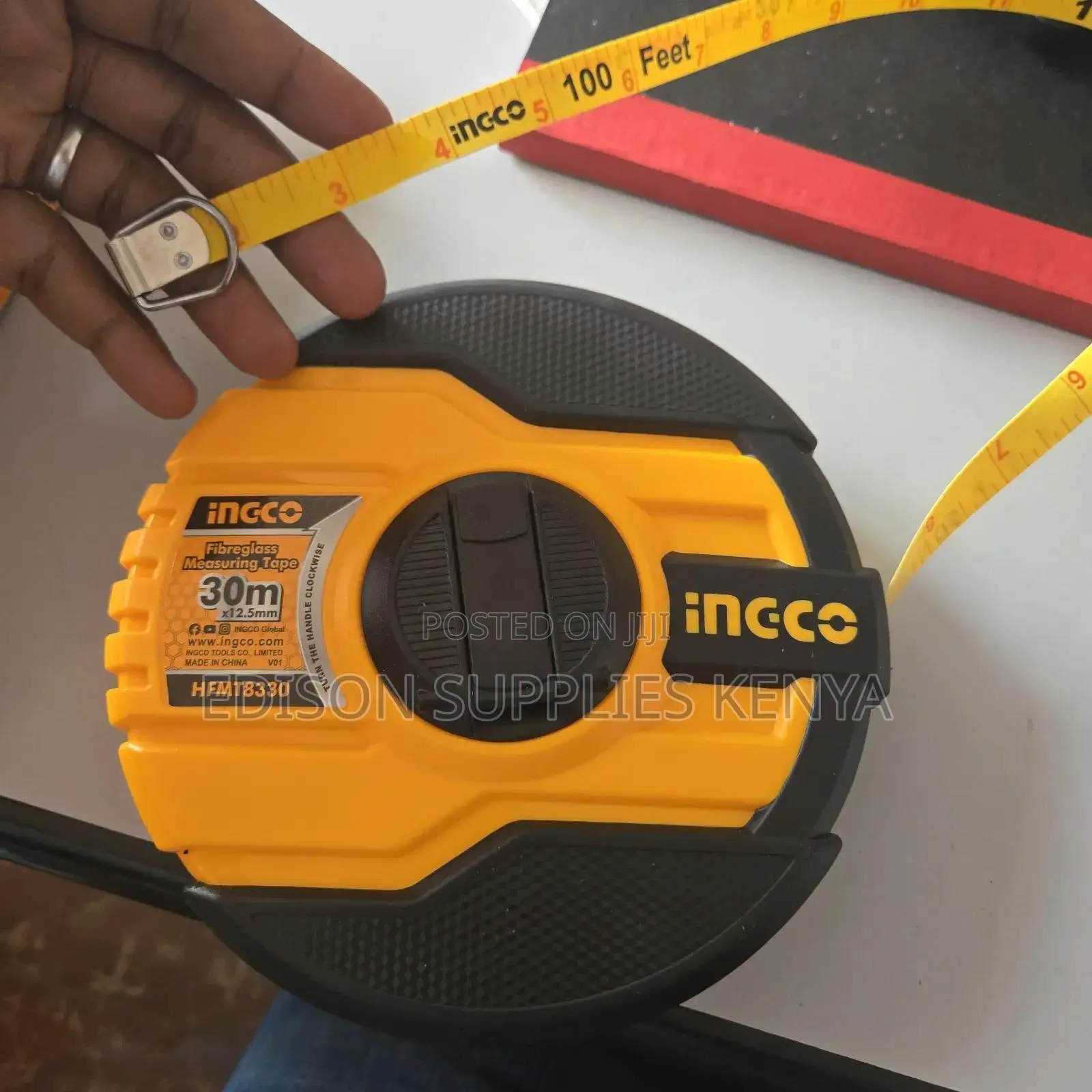 Ingco Fiberglass Measuring Tape 30metres Tape Measure