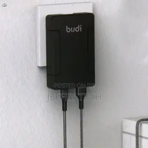 Budi 2-Port 65w-18w (PD+QC)Folding Changeable US/UK/AU Plug