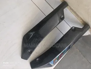 2PC Carbon Fiber Rear Bumper Skirts