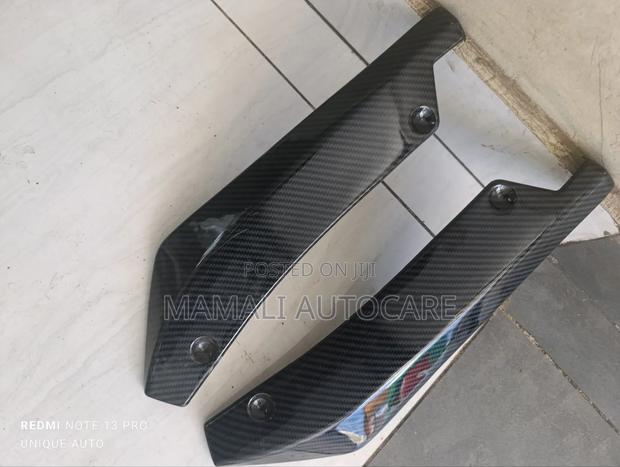 2PC Carbon Fiber Rear Bumper Skirts