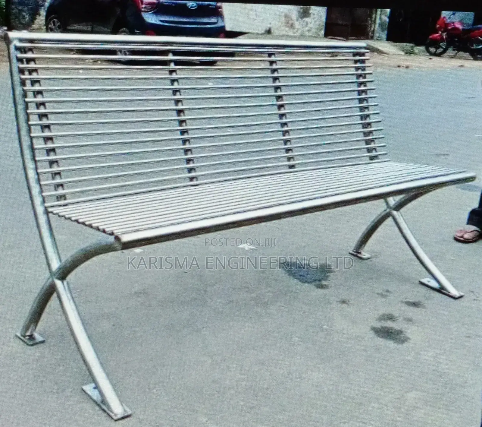 Stainless Steel Outdoor Bench