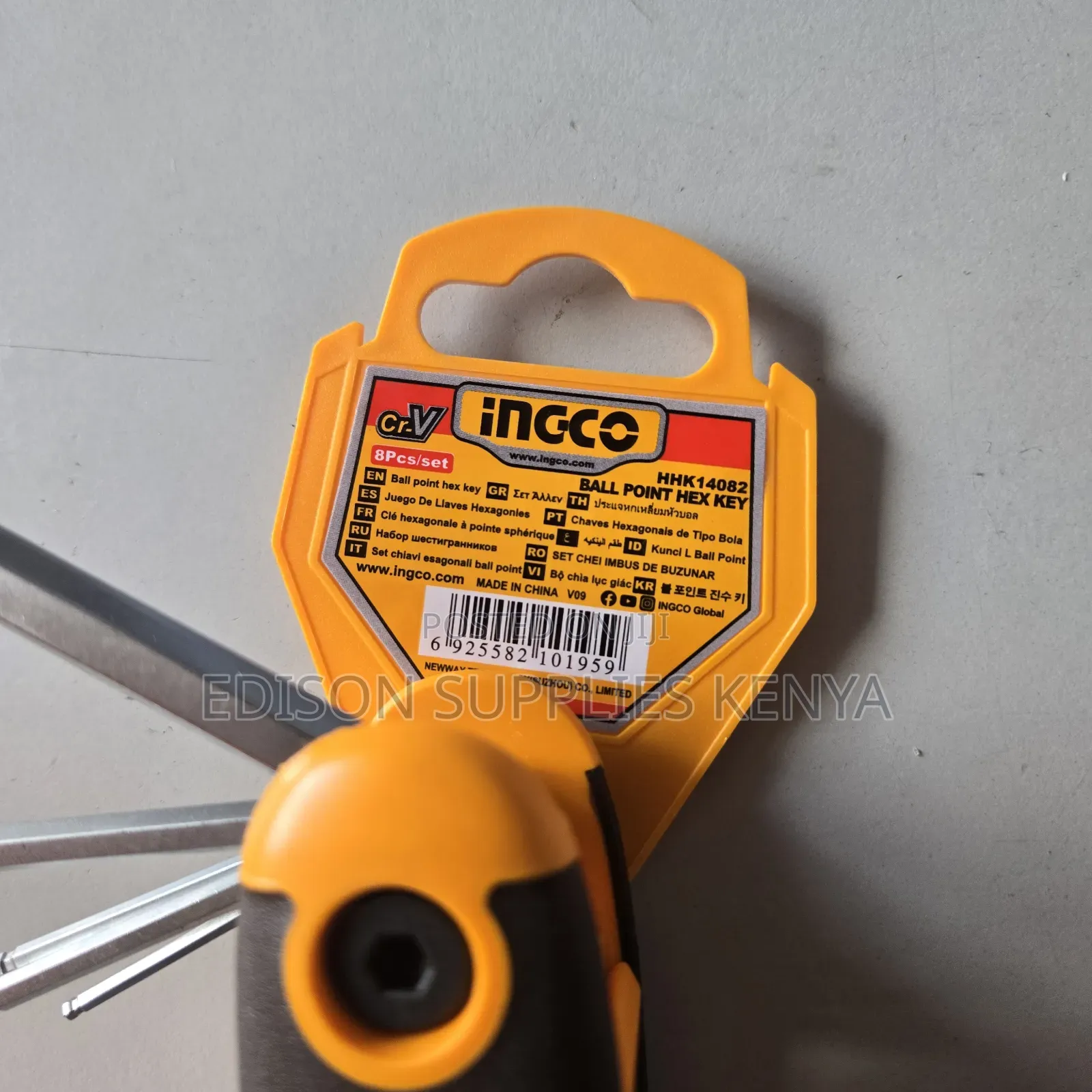 Hex Keys INGCO Folding Ball Point Hex Key Set 8pcs Allen Key