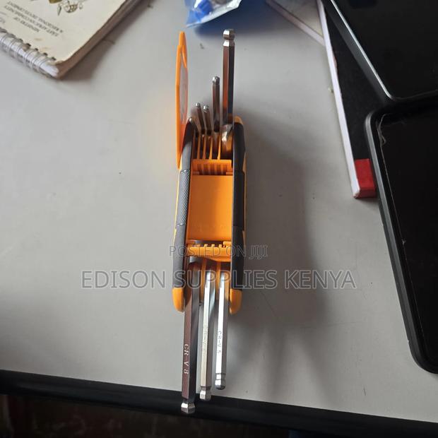Hex Keys INGCO Folding Ball Point Hex Key Set 8pcs Allen Key - thumbnail 7