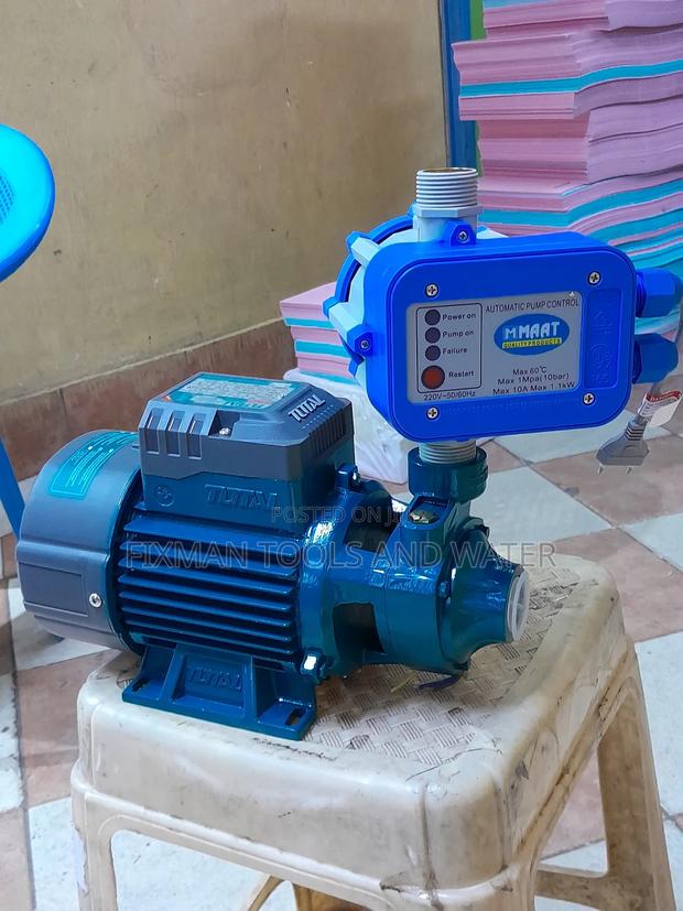 Booster Total Water Pump 1 HP + Pressure Control Switch - main view