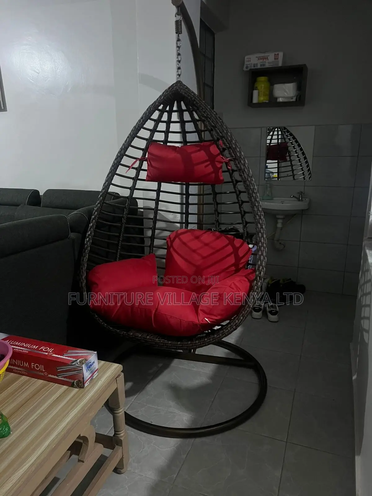 Outdoor Swings; Balcony Luxury Swing With Cushions