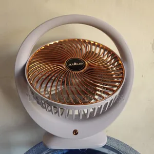Table Fan Portable Rechargeable Desk Fan Rose Gold/White