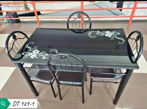 Executive Glass 4 Sitter Dinning Table
