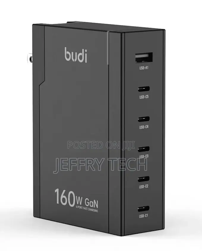 Budi AC350 6-Ports 160W Gan High Speed Charger
