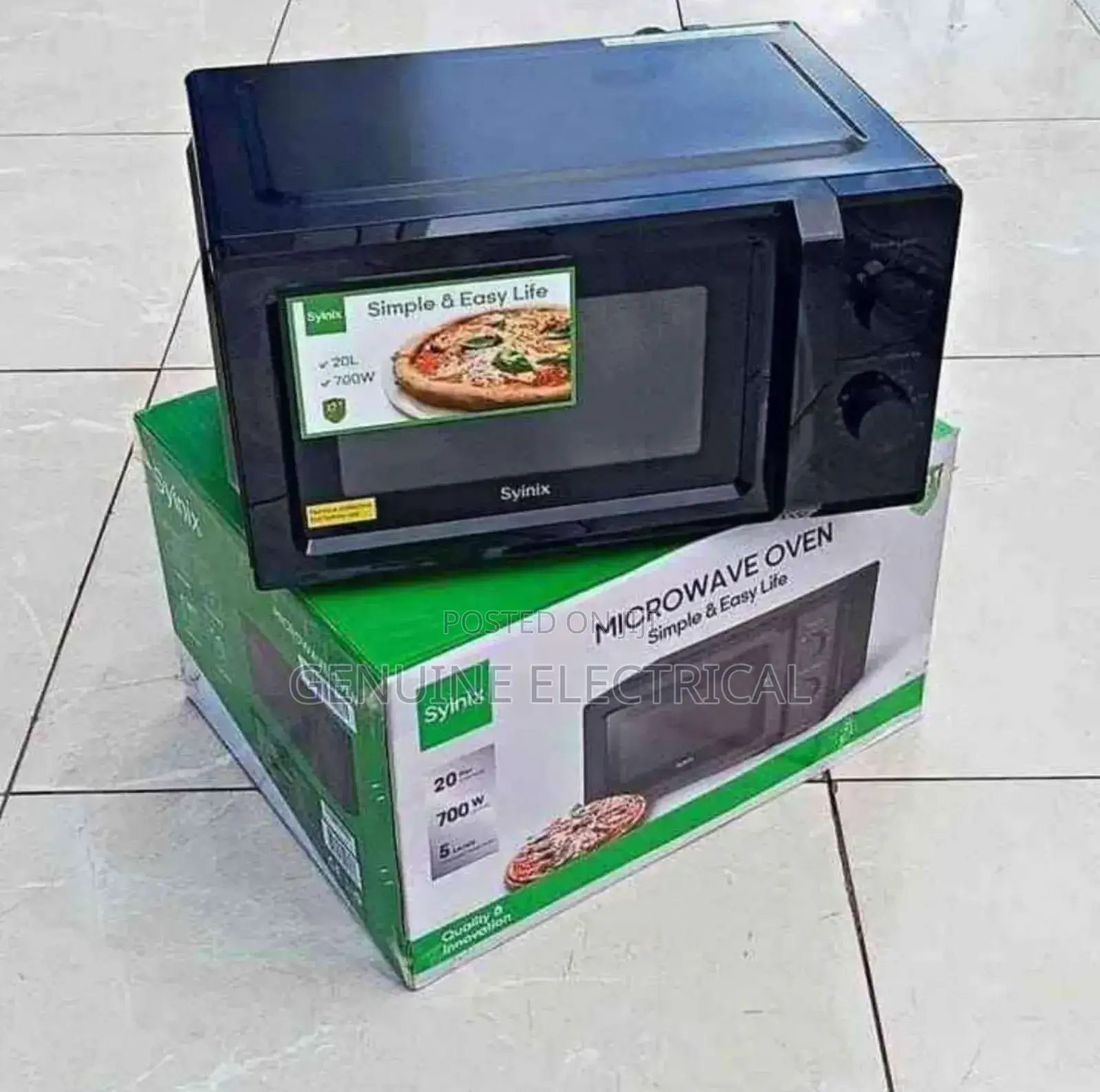 Microwave Synix 20l Small Microwave With Grip Handle