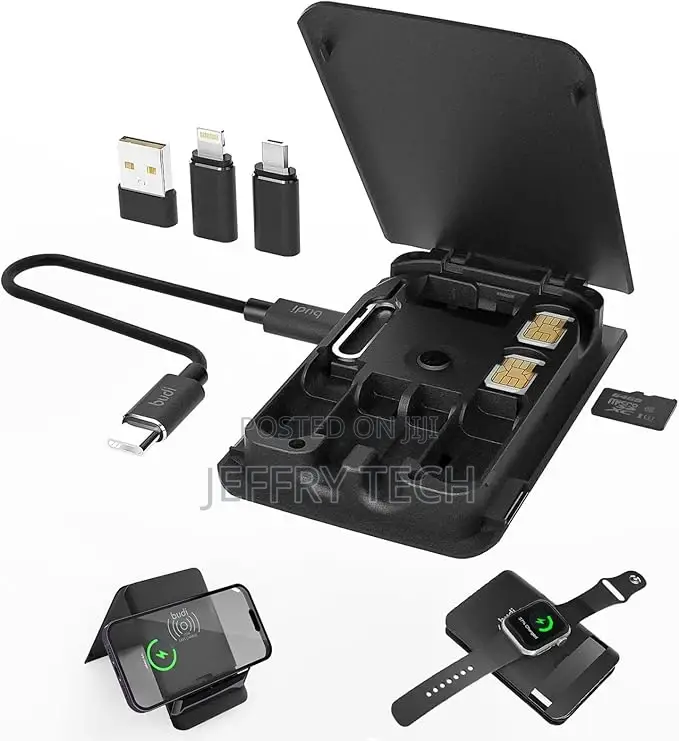 BUDI 15W Wireless Multifunction Box for Travel Charging