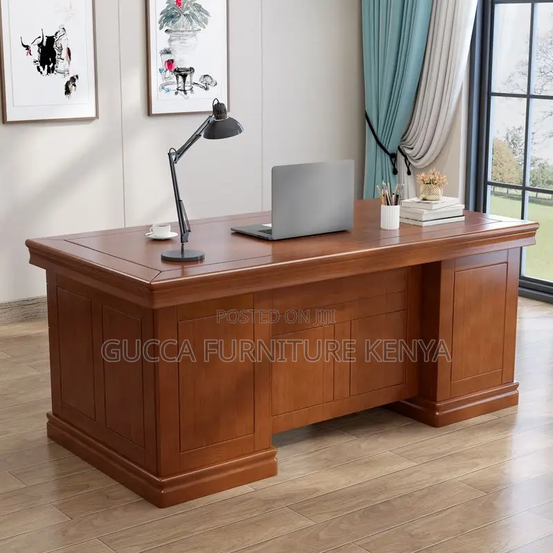 Office Tables:140cm Modern Rectangular Hardwood Office Desk