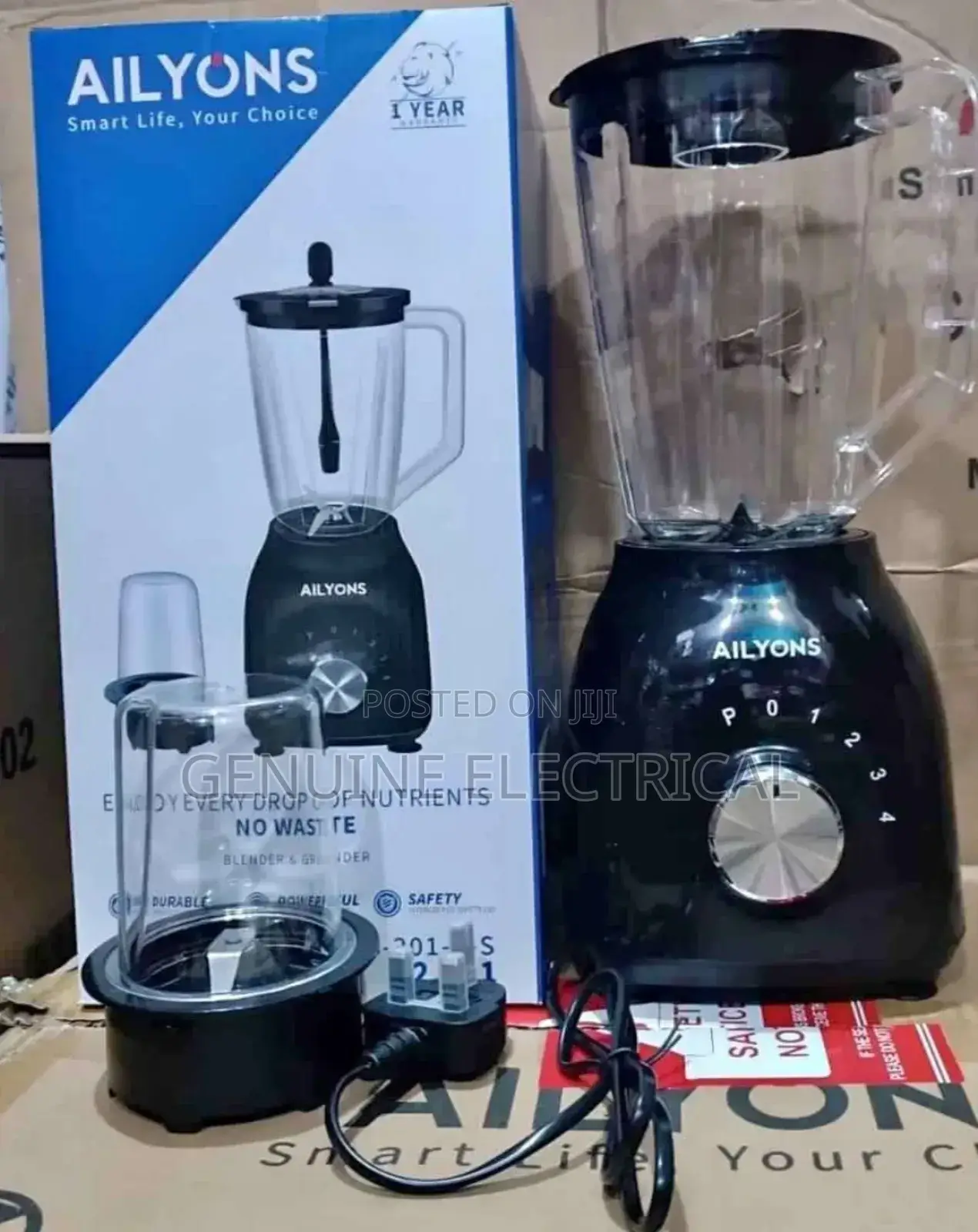 Blender Ailyons 2 in 1 - Black in Colour