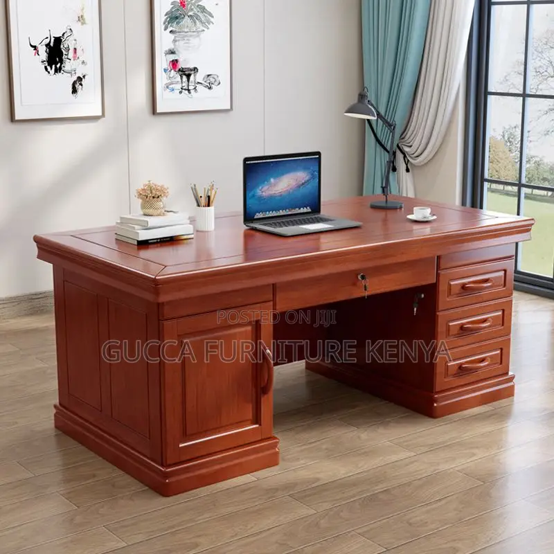 Office Tables:140cm Modern Rectangular Hardwood Office Desk