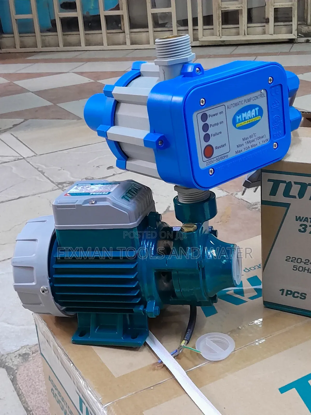 Surface Total Water Pump0.5 HP 30M + Pressure Control