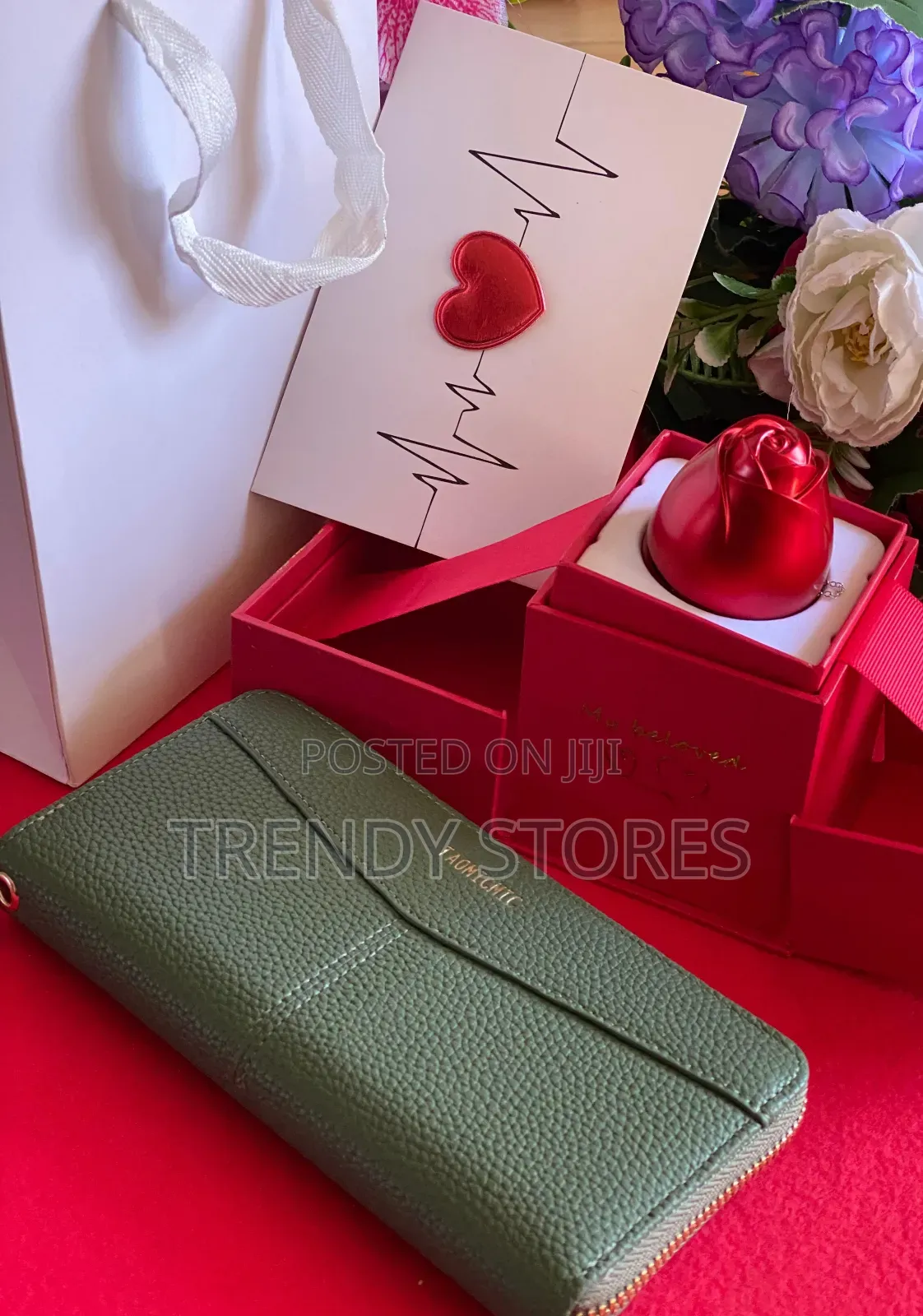 I Love You Necklace With Wallet Gift Set