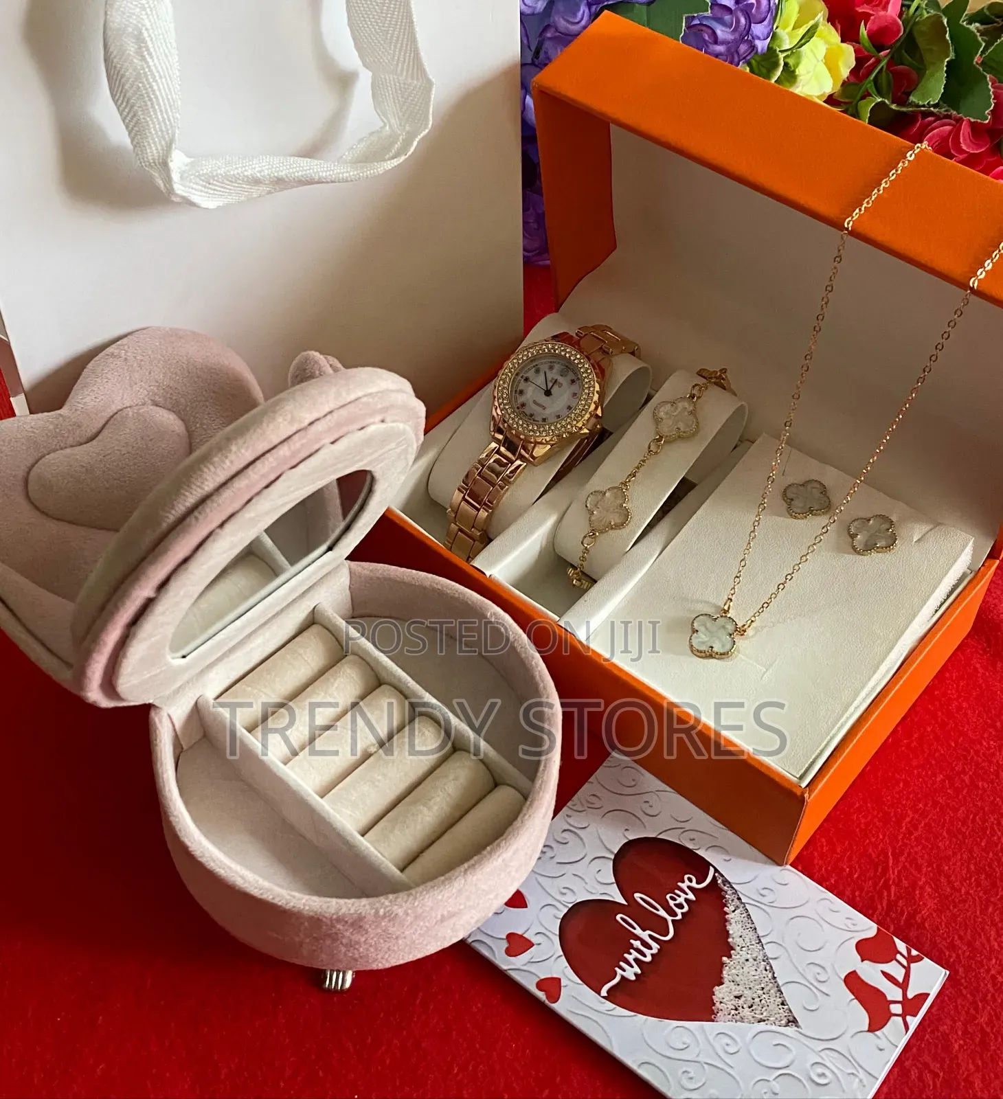 Pink 4 In 1 Valentine's Gift Set
