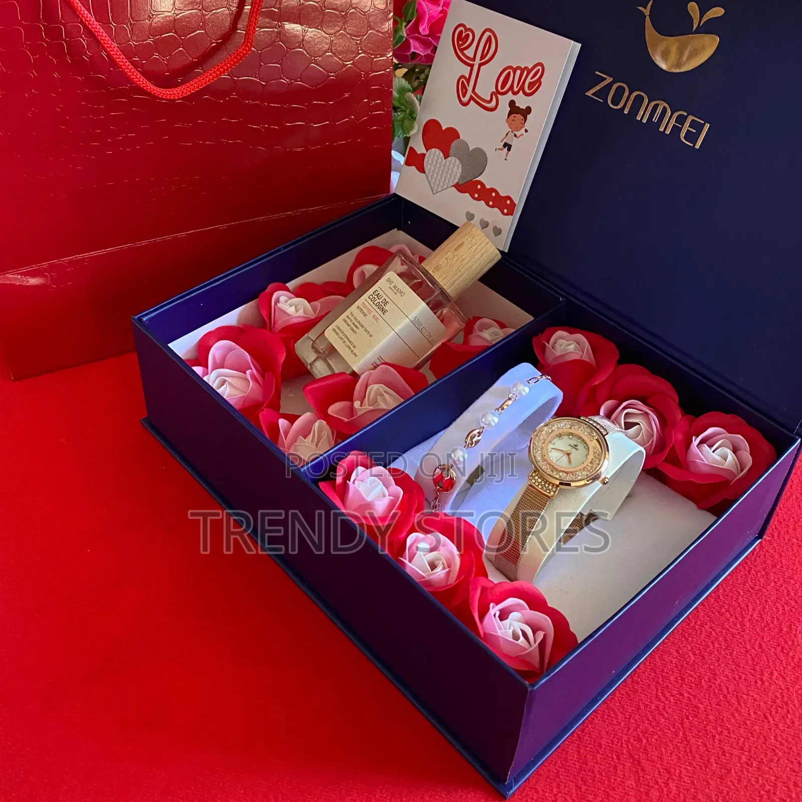 Valentine's Ladies Gift Set With Floral Perfume
