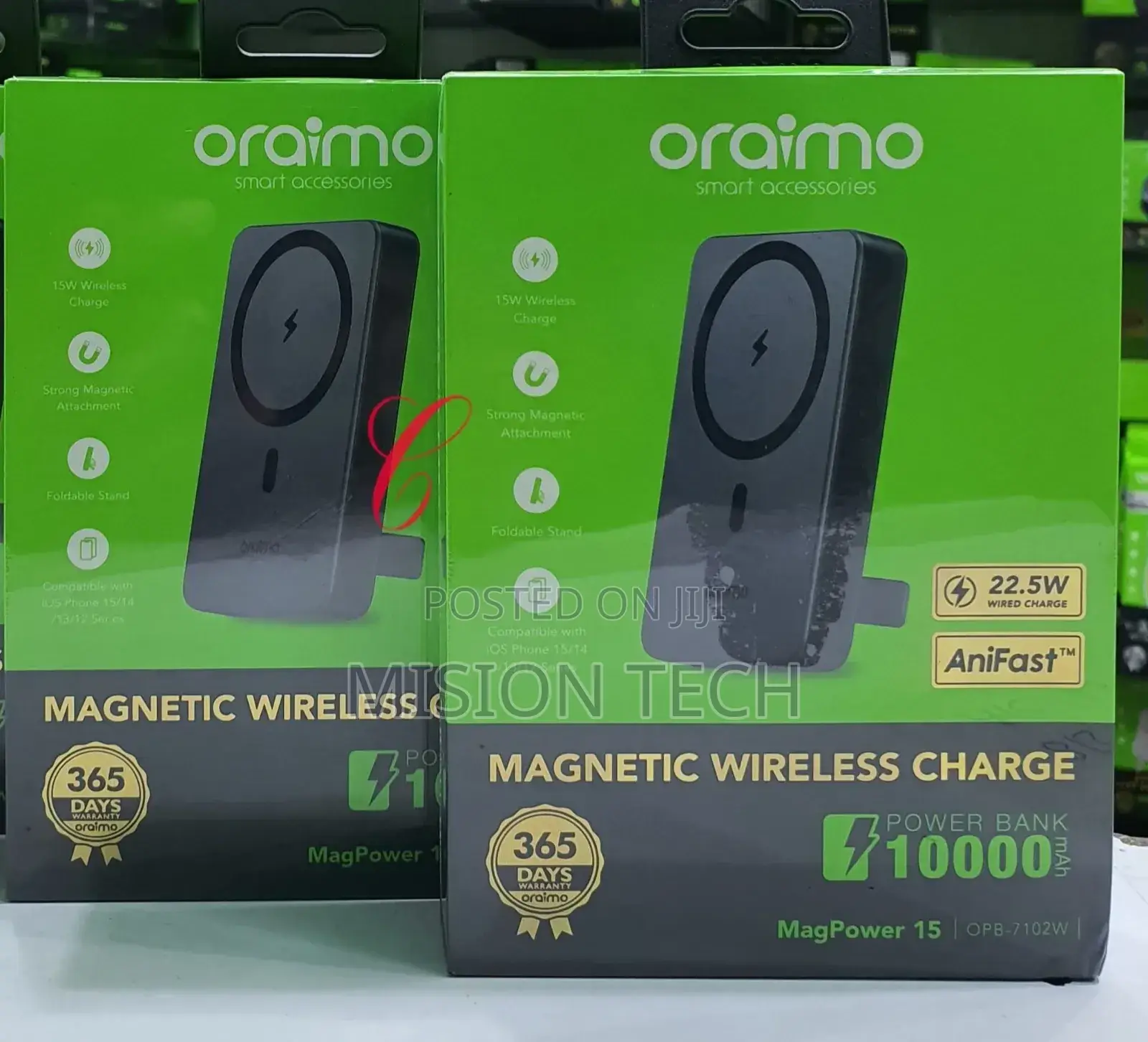 Oraimo Magpower 15 OPB-7102W 10000mah Magnetic Wireless 