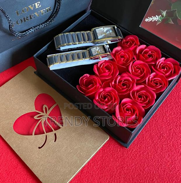 Couples Valentine's Gift Set With Red Roses - main view