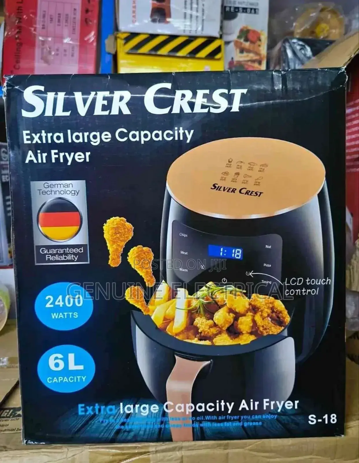 2400w-6l-Silvercrest-Large-Capacity-Touch-Air-Fryer-Oven