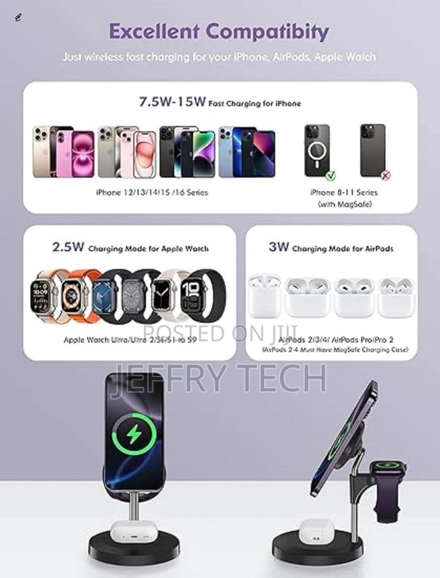 Charging Station 3 in 1 Wireless Charger Stand With 20W - thumbnail 3