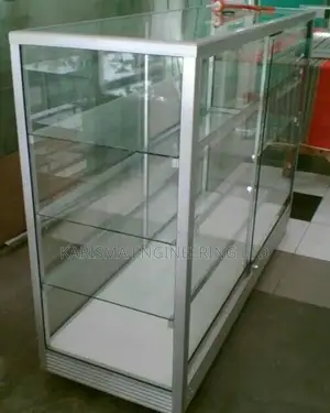 Stainless Steel Glass Display