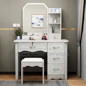 Dressers: Make-Up Vanity Standing Wooden Dressing Table