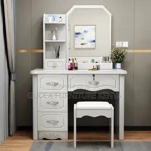Dressers: Make-Up Vanity Standing Wooden Dressing Table