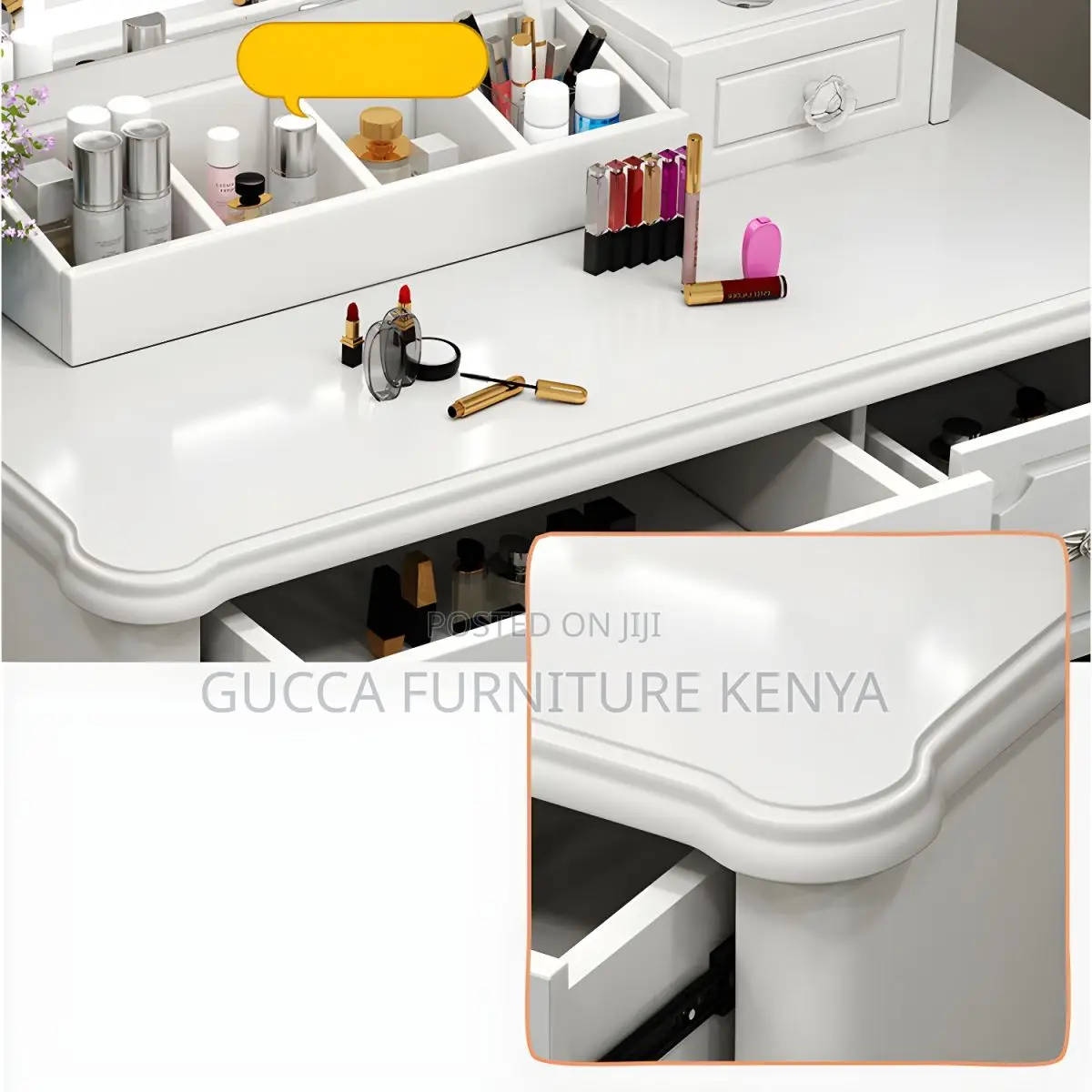 Dressers: Make-Up Vanity Standing Wooden Dressing Table