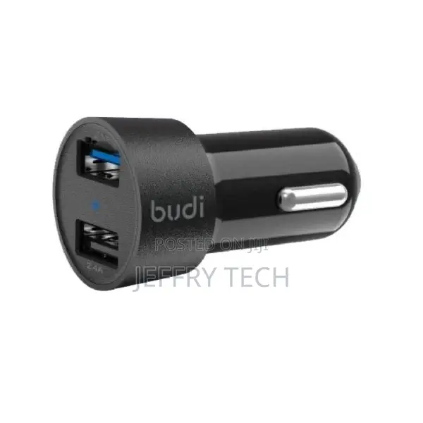 Budi Car Charger Dual Port USB 12w/2.4a
2 USB Ports